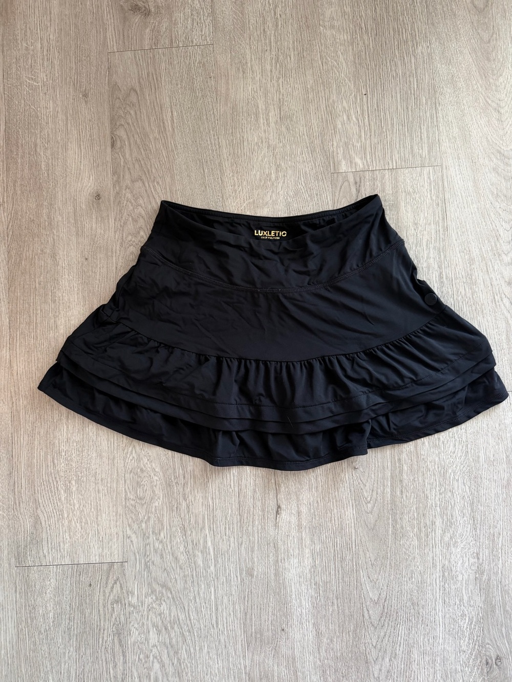 Lilly Pulitzer Black Ruffle Skort